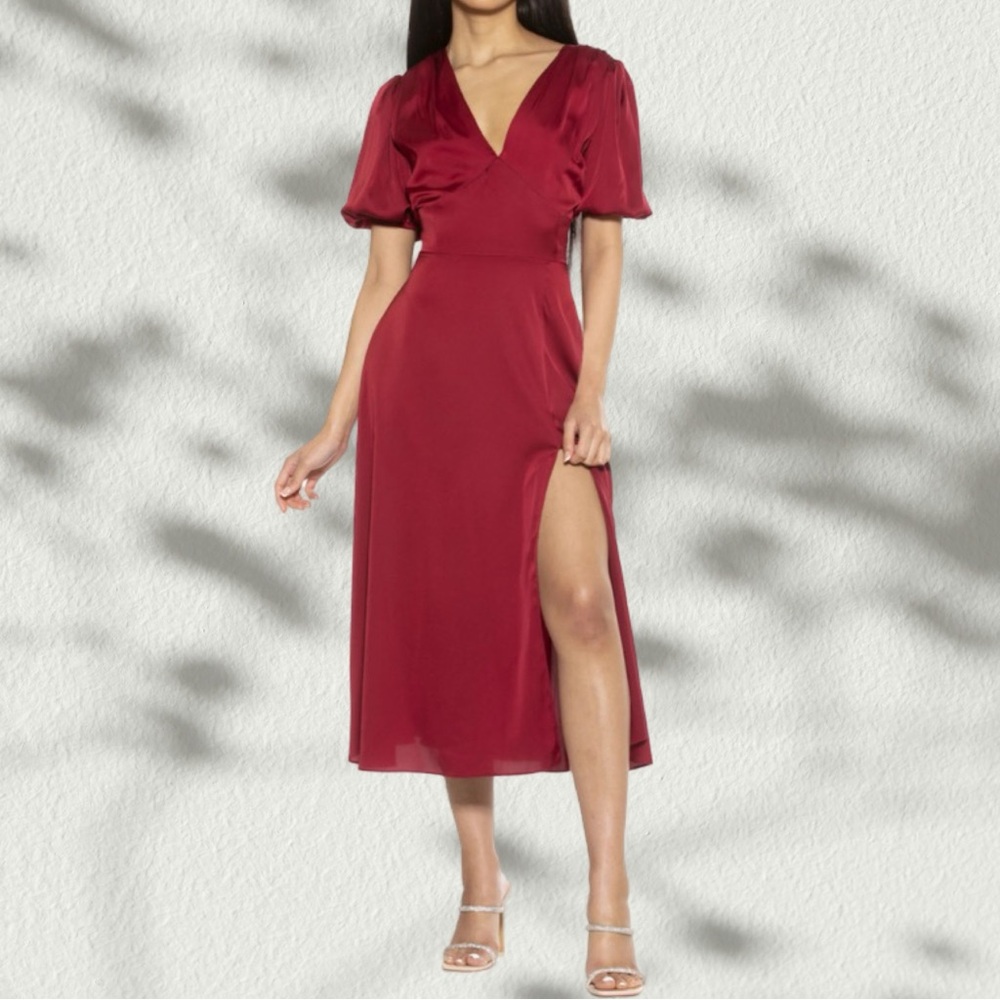 NWT‎ Alexia Admor Nola Dress Cranberry size 8